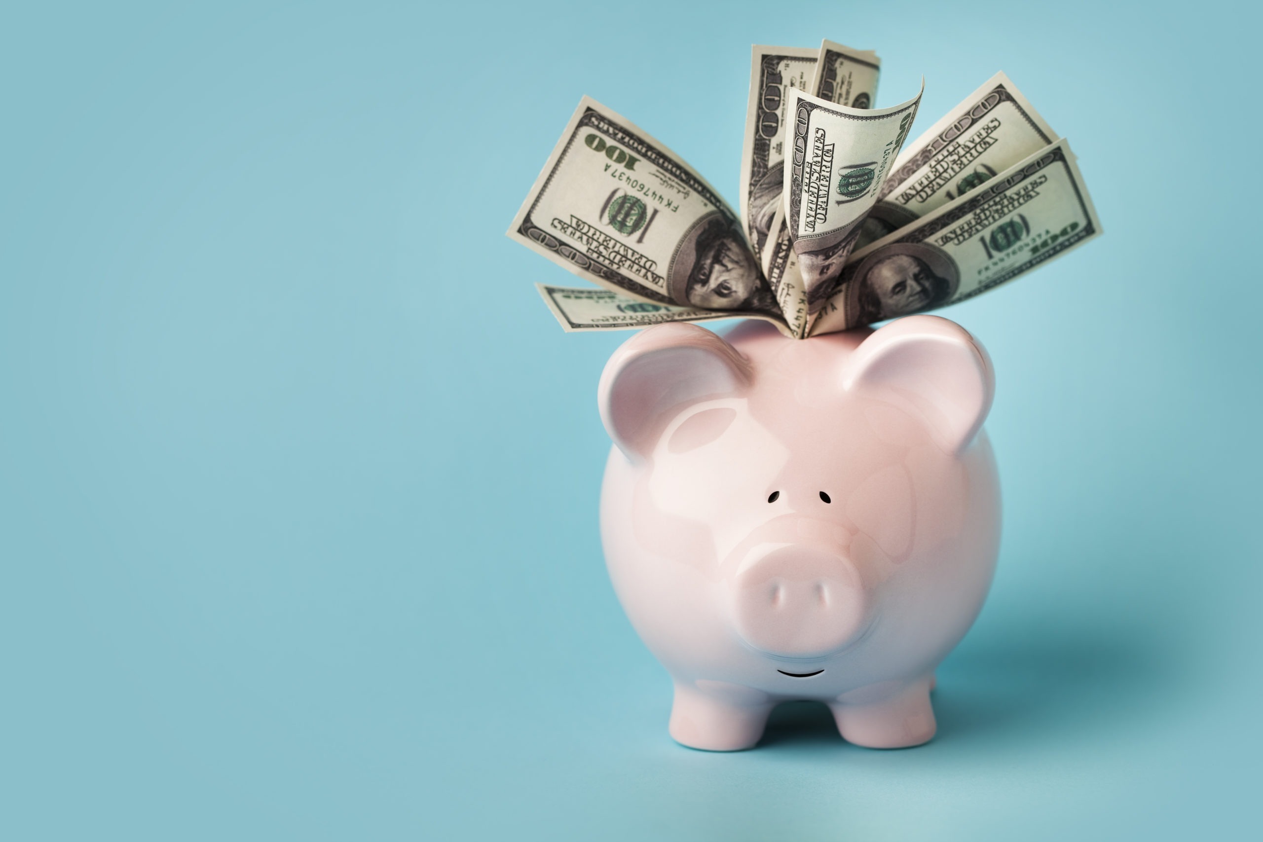 Home Based Cloud Computing 8 Piggy bank with money concept image for saving