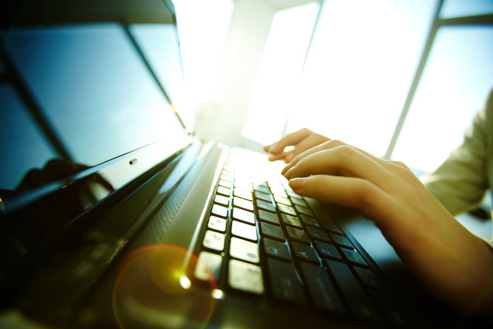 Domain Migration using Microsoft Azure 2 Side view of black laptop keyboard
