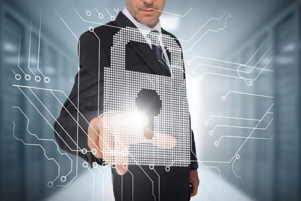 Navigating the Digital Minefield: Understanding and Implementing IT Security Assessment 3 Businessman choosing futuristic padlock for enhanced IT security