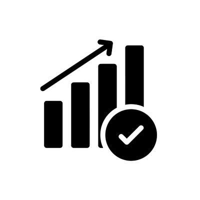 Icon of a shield with a magnifying glass symbolizing vulnerability assessment for network security in Japan