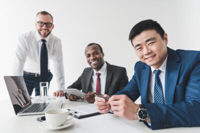 Professionals having a meeting