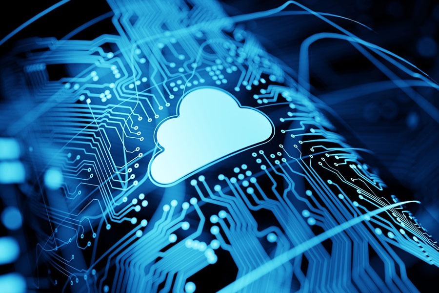 Cloud solutions concept image