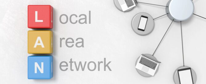 Local Area Network, LAN Concept Illustration