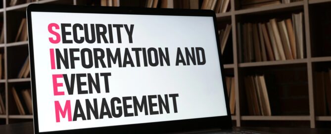 Security information and event management SIEM concept image